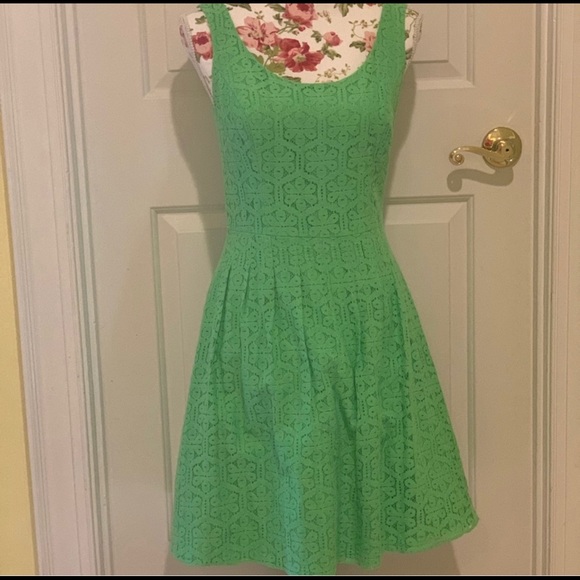 Lilly Pulitzer Posey Daisy Lane green lace dress 2 - Picture 7 of 11